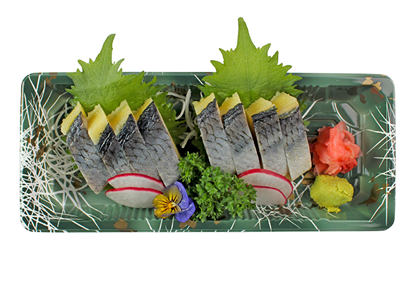 Sashimi cá trích ép trứng