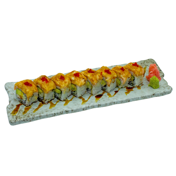 Cơm cuộn cá hồi khè lửa