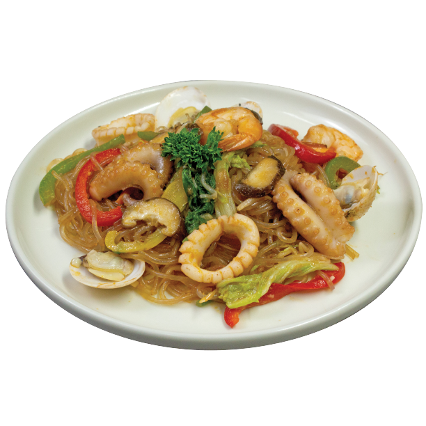 Miến hải sản xào Hàn Quốc