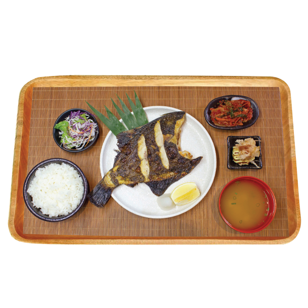 Set cơm cá bơn nướng muối