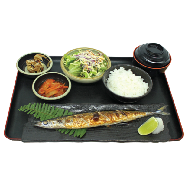 Set cơm cá thu đao nướng muối