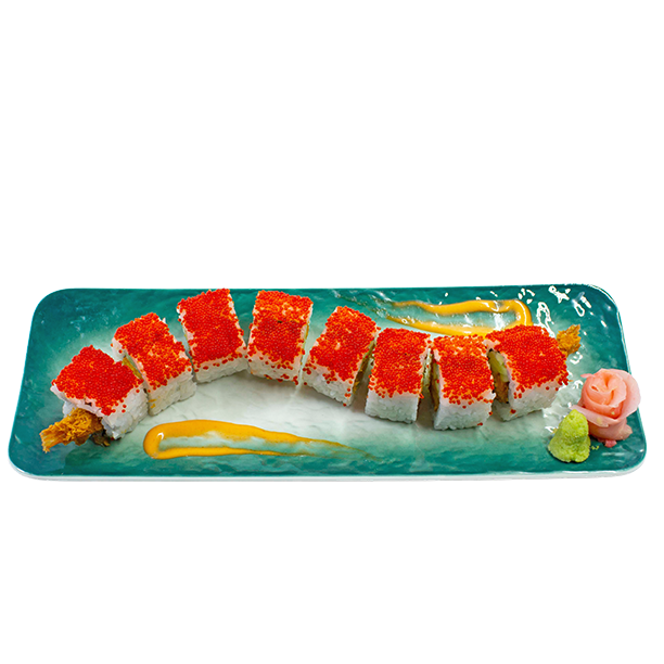 Cơm cuộn tôm chiên xù xốt cay